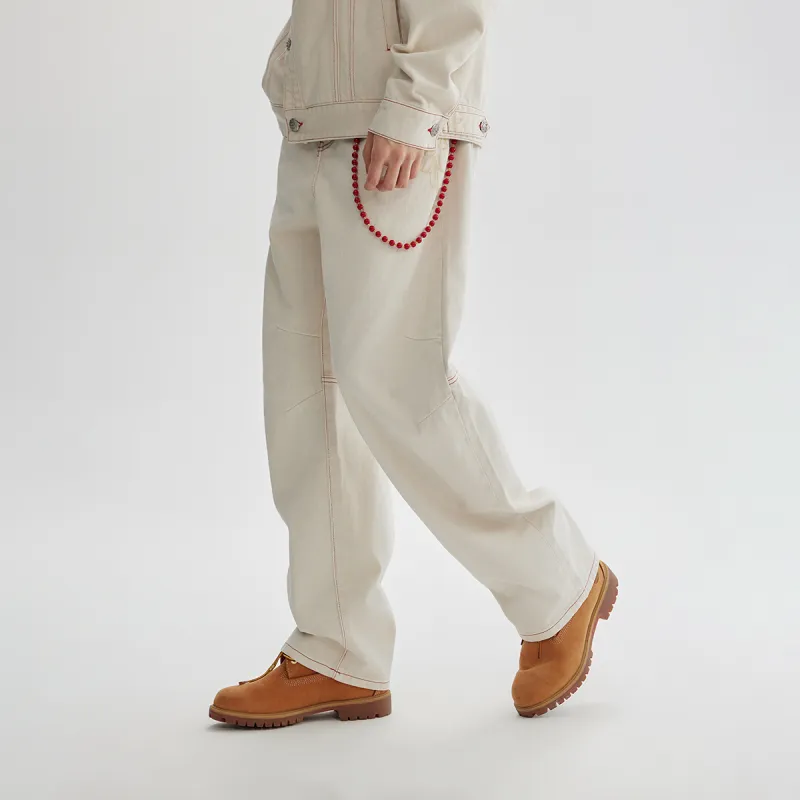 CHINISM Jeans Unisex White Denim-5