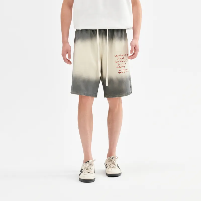 CHINISM Casual Shorts Unisex Washed Gray-2