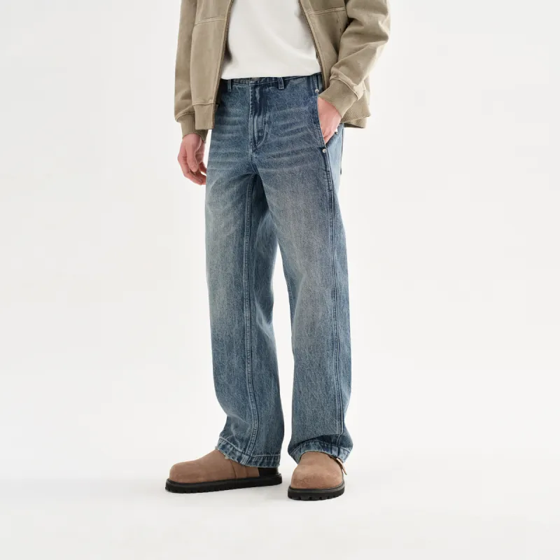 CHINISM Jeans Unisex Blue Denim-4