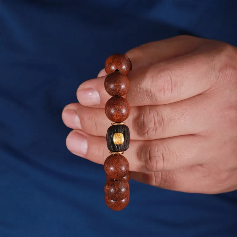 MUUSI Golden Sandalwood Bracelets Unisex-5
