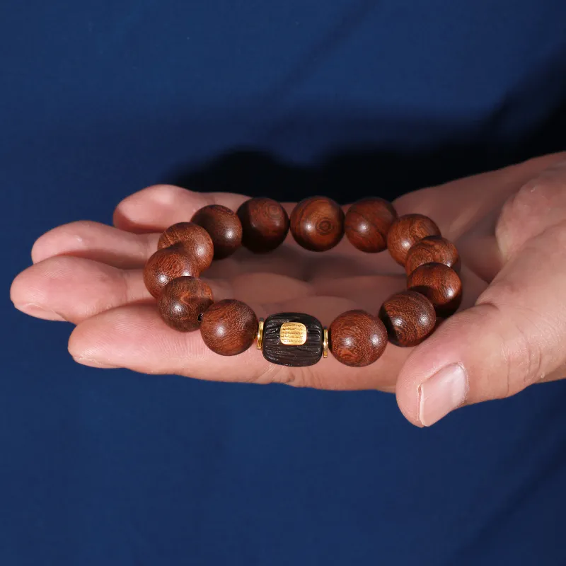 MUUSI Golden Sandalwood Bracelets Unisex-8