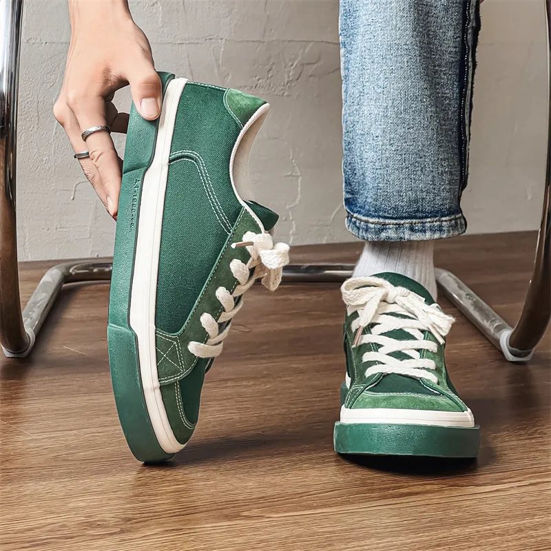 Yalu Non slip Lightweight Low Top Skateboard Shoes Men's-6