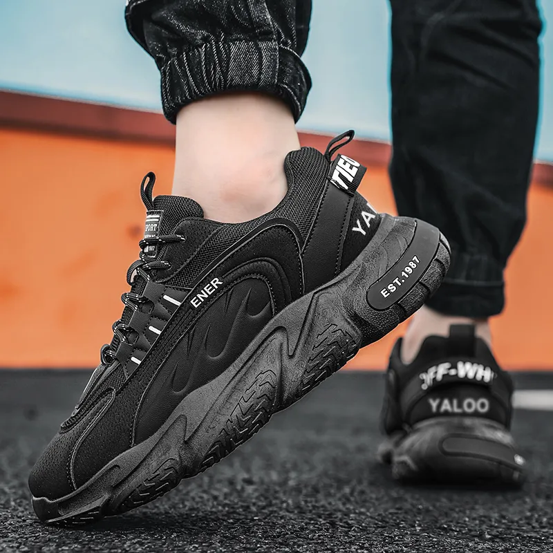 Yalu Abrasion Resistant Coverage Low Top Chunky Sneakers Men's-7