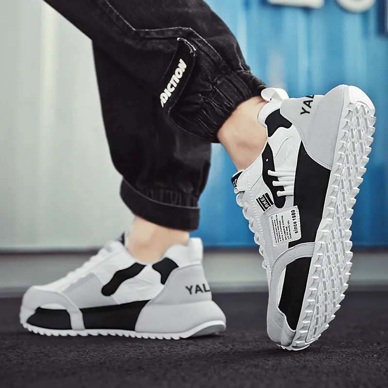 Yalu Shock Absorbers With Slip Resistant Features Low Top Chunky Sneakers Men's-5