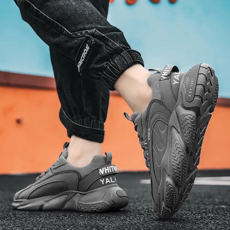 Yalu Abrasion Resistant Coverage Low Top Chunky Sneakers Men's-9