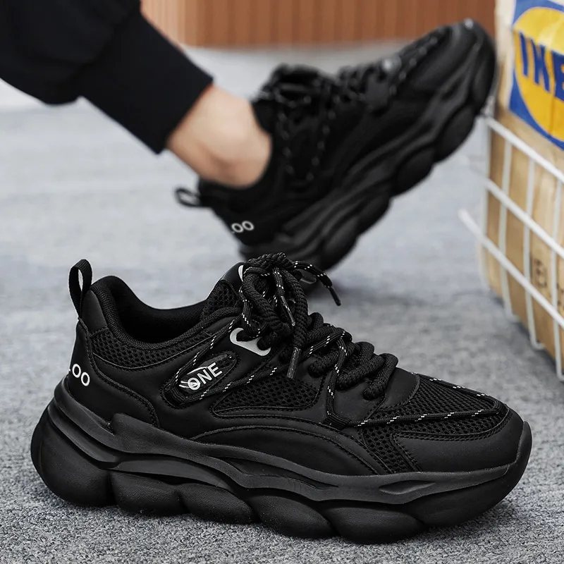 Yalu Lightweight And Wear resistant Low Top Chunky Sneakers Men's-4