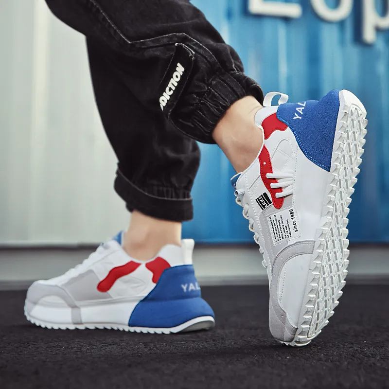 Yalu Shock Absorbers With Slip Resistant Features Low Top Chunky Sneakers Men's-13