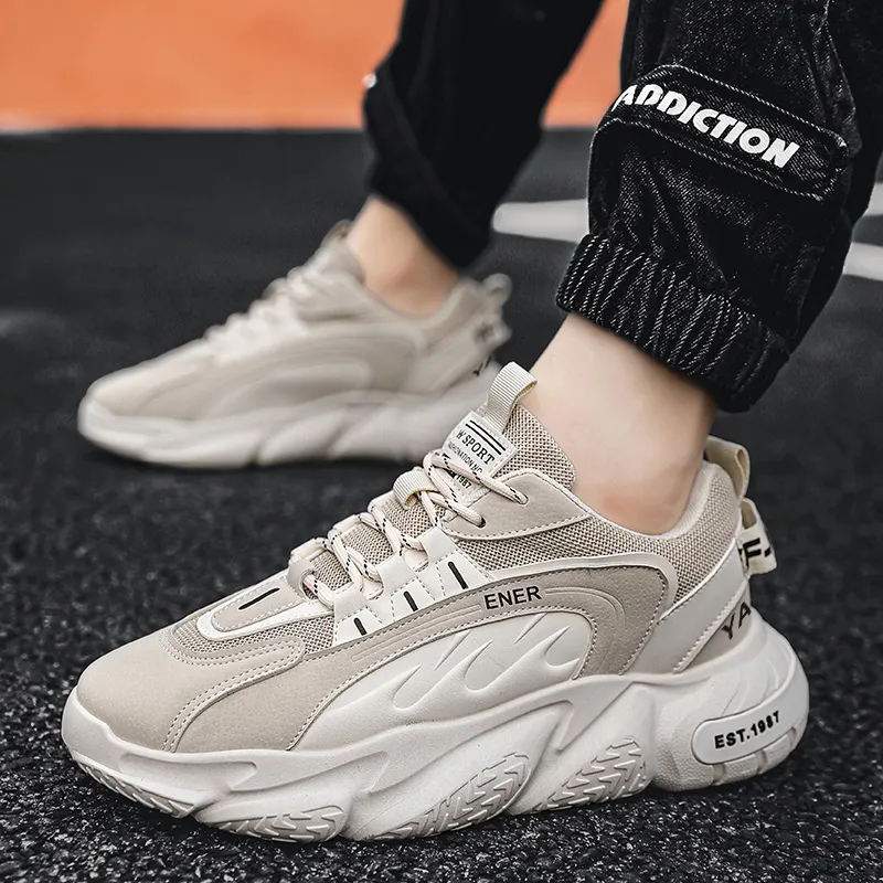 Yalu Abrasion Resistant Coverage Low Top Chunky Sneakers Men's-1