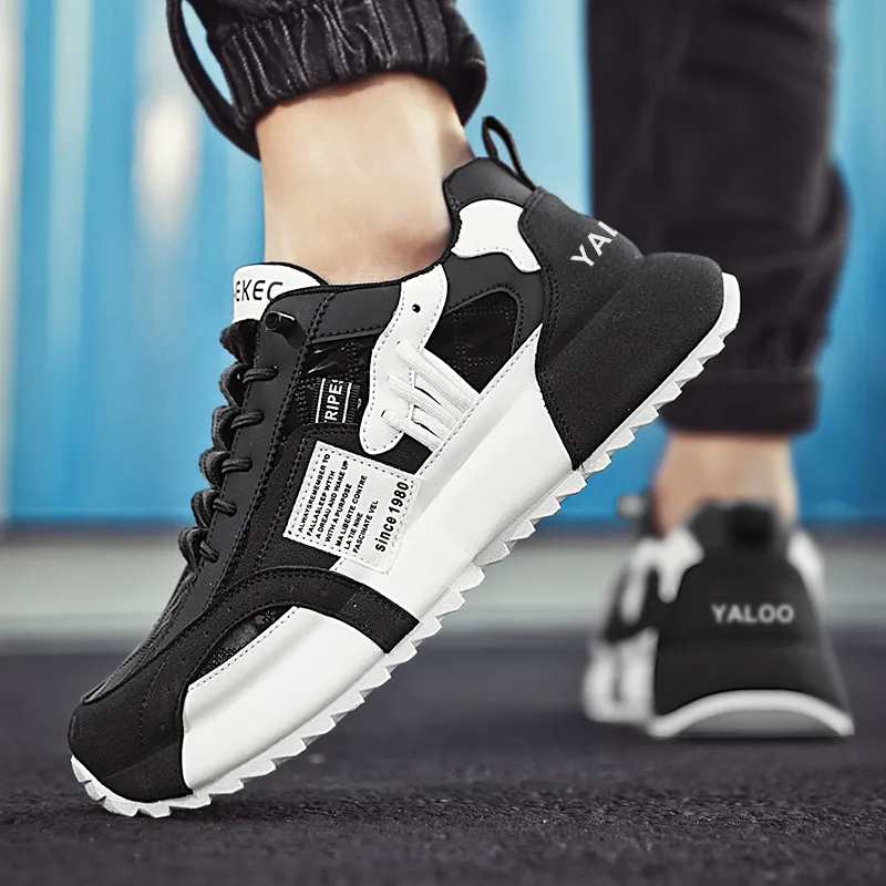 Yalu Shock Absorbers With Slip Resistant Features Low Top Chunky Sneakers Men's-10