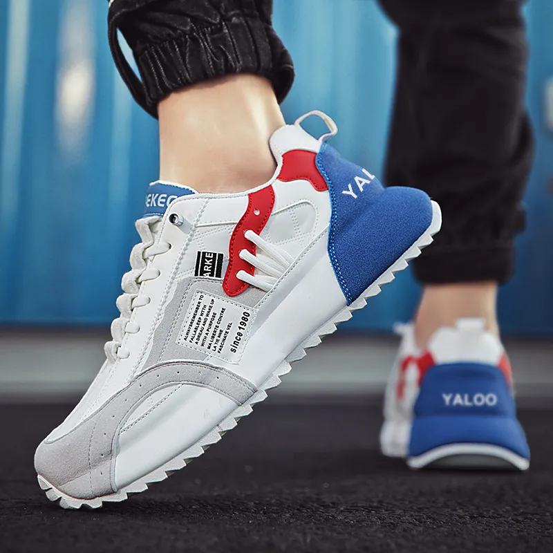 Yalu Shock Absorbers With Slip Resistant Features Low Top Chunky Sneakers Men's-14