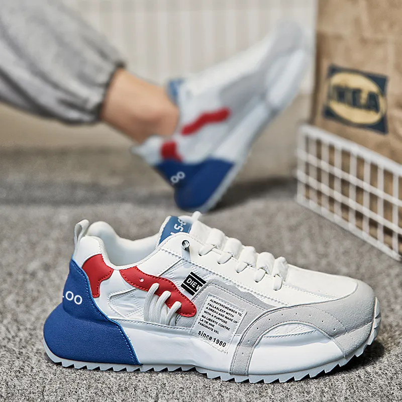 Yalu Shock Absorbers With Slip Resistant Features Low Top Chunky Sneakers Men's-15