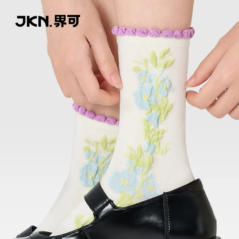JKN Mid Calf Socks Women's Combo Set-1