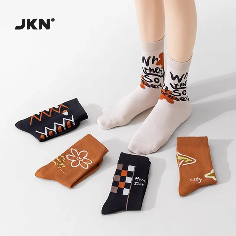 JKN Mid Calf Socks Women's 5 Pack-12