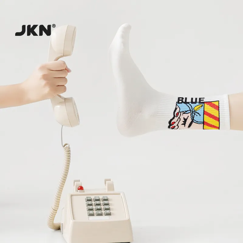 JKN Crew Socks Knee High Socks Unisex-1