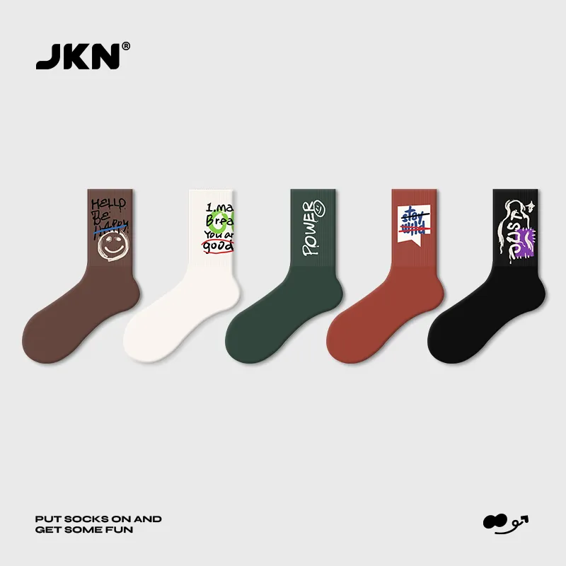 JKN Unisex Mid Calf Socks-4