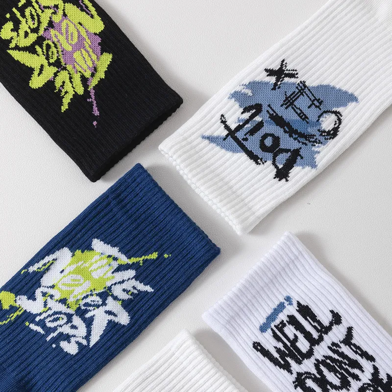 JKN Mid Calf Socks Unisex 5 Pack-4