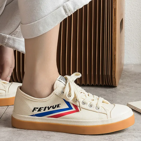 Feiyue Abrasion Resistant Low Top Canvas Shoes Women's-3