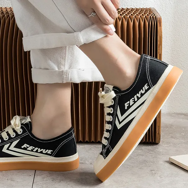 Feiyue Abrasion Resistant Low Top Canvas Shoes Women's-5