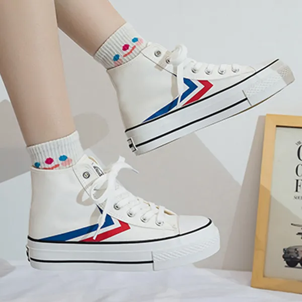 Feiyue Wear resistant And Lightweight High Top Canvas Shoes Women's-1