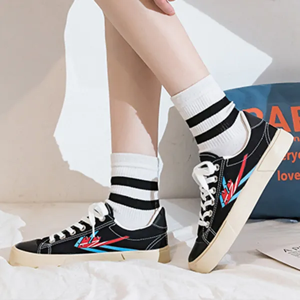 Feiyue Non slip Lightweight Low Top Canvas Shoes Women's-5