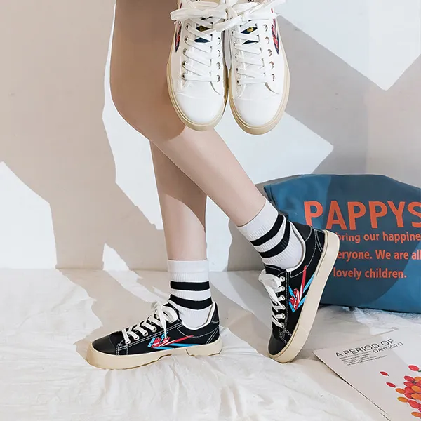 Feiyue Non slip Lightweight Low Top Canvas Shoes Women's-4