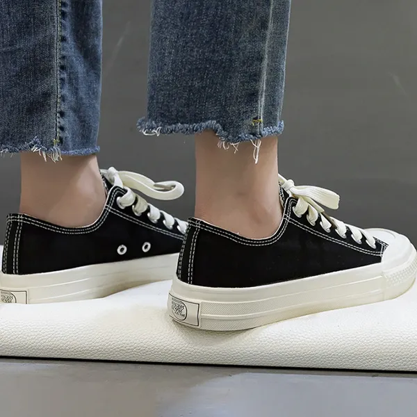 Feiyue Non slip Lightweight Low Top Canvas Shoes Unisex-4