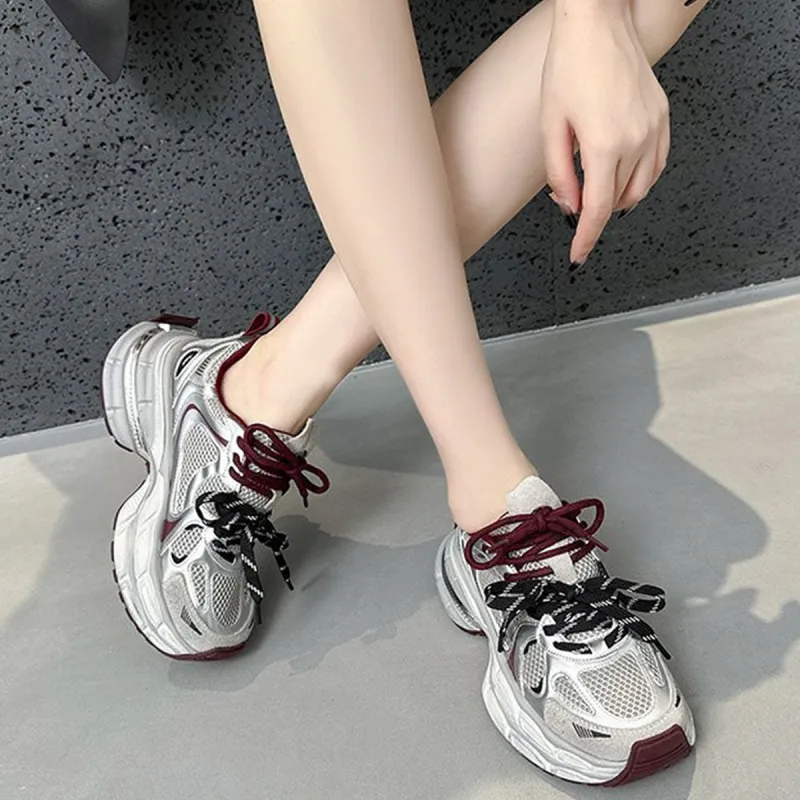 KAAVER OTTO Height Increasing Abrasion Resistant Breathable Chunky Sneakers Women's-12