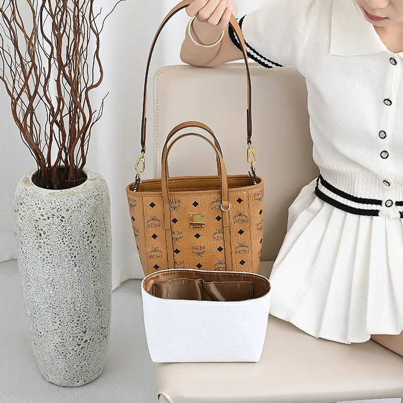 GUYI Microfiber Material Bag Accessory Bag Insert Women's Brown-24
