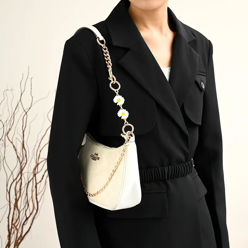 GUYI Metal Bag Accessory Bag Strap Women's Gold Tone-4