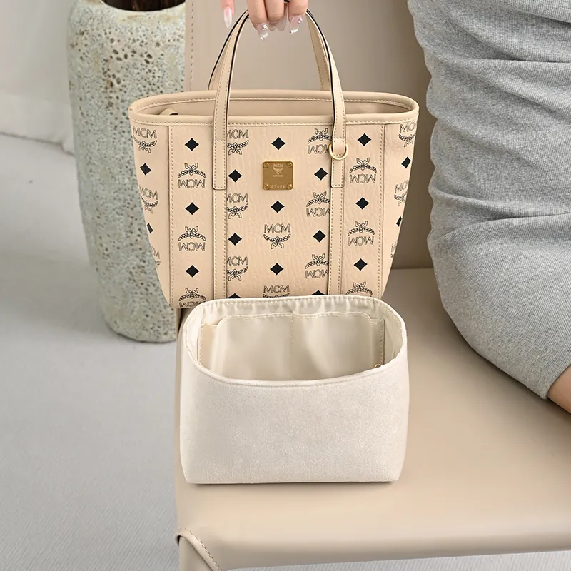 GUYI Microfiber Material Bag Accessory Bag Insert Women's Brown-16