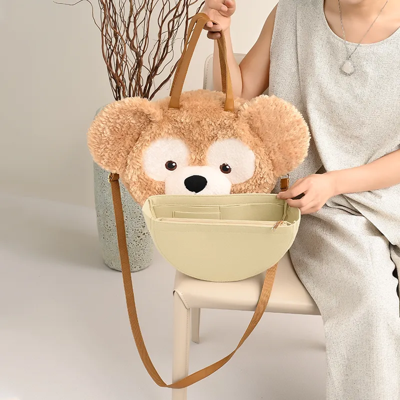 GUYI Felt Bag Insert Unisex Beige-3