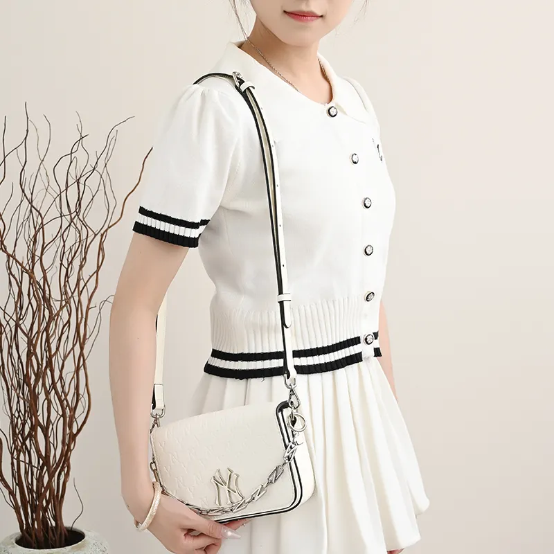 GUYI Leather Bag Accessories Women's White/Black-14