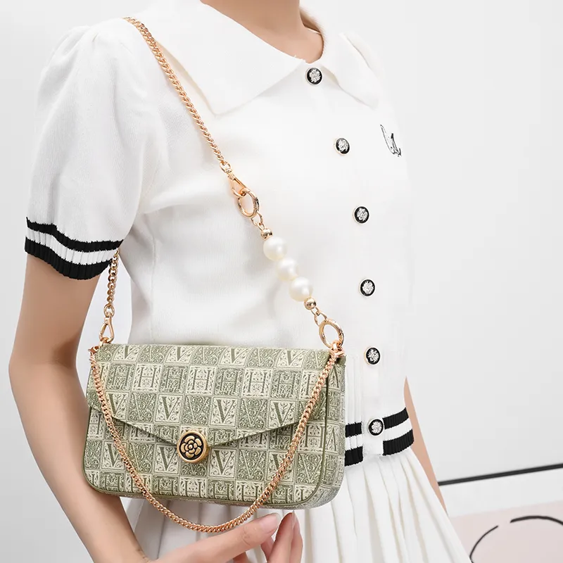 GUYI Metal Bag Accessory Bag Strap Unisex Gold Tone-22