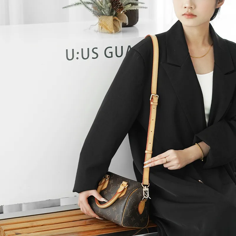 GUYI Leather With Plush Bag Accessory Women's Vegetable Tanned Leather-2