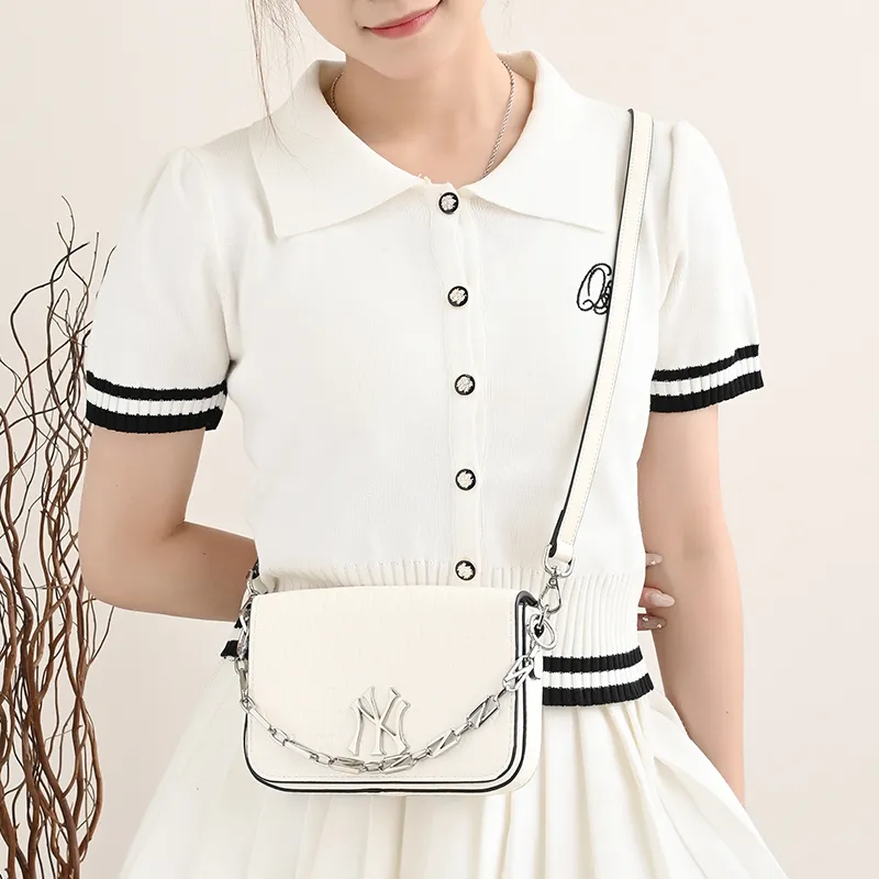 GUYI Leather Bag Accessories Women's White/Black-13