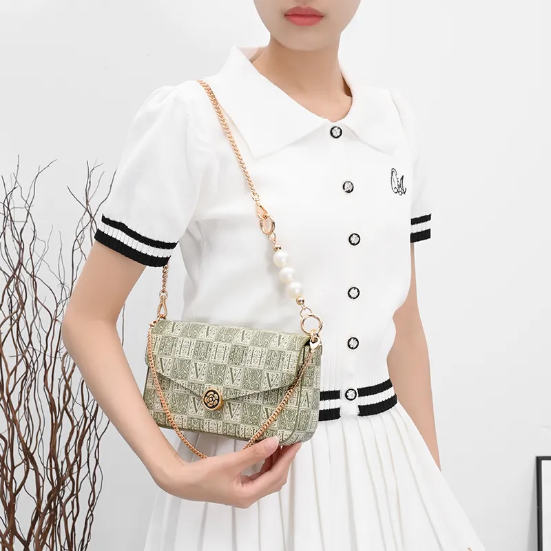 GUYI Metal Bag Accessory Bag Strap Unisex Gold Tone-21