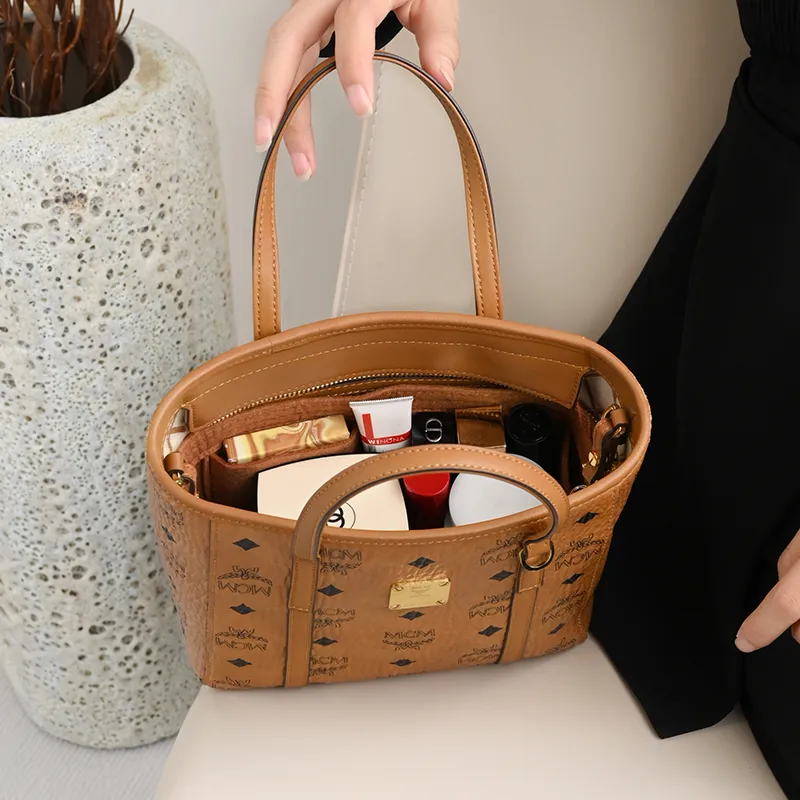 GUYI Microfiber Material Bag Accessory Bag Insert Women's Brown-3