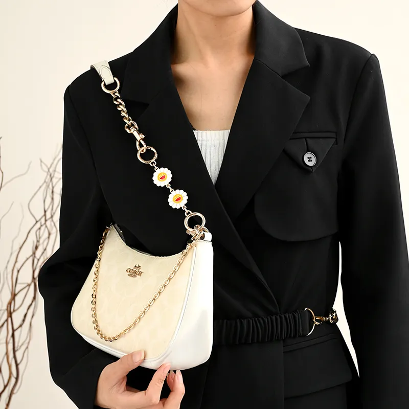 GUYI Metal Bag Accessory Bag Strap Women's Gold Tone-10