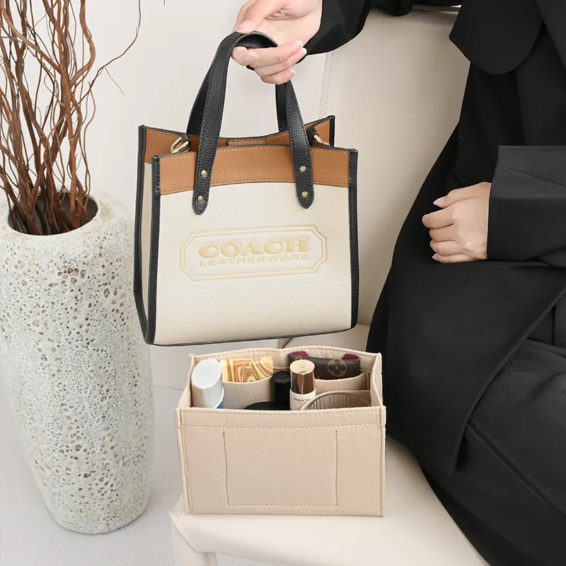 GUYI Felt Bag Accessory Women's Beige/Black-16