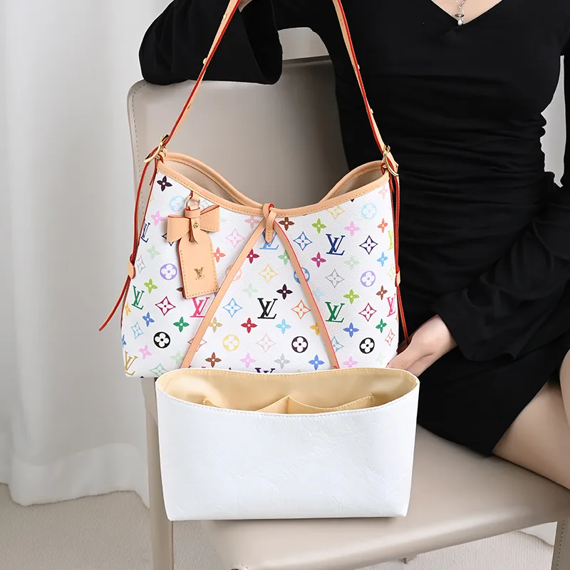 GUYI DuPont Paper Bag Accessories Women's White Tri Color-3