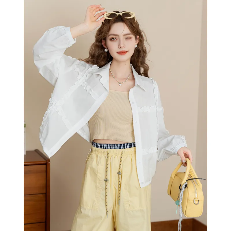 FAWENXIANGZI Spring, Fall Shirt Women's-2