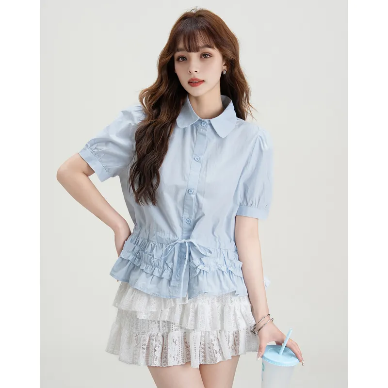 FAWENXIANGZI Summer Shirt Loose Fit Women's-8