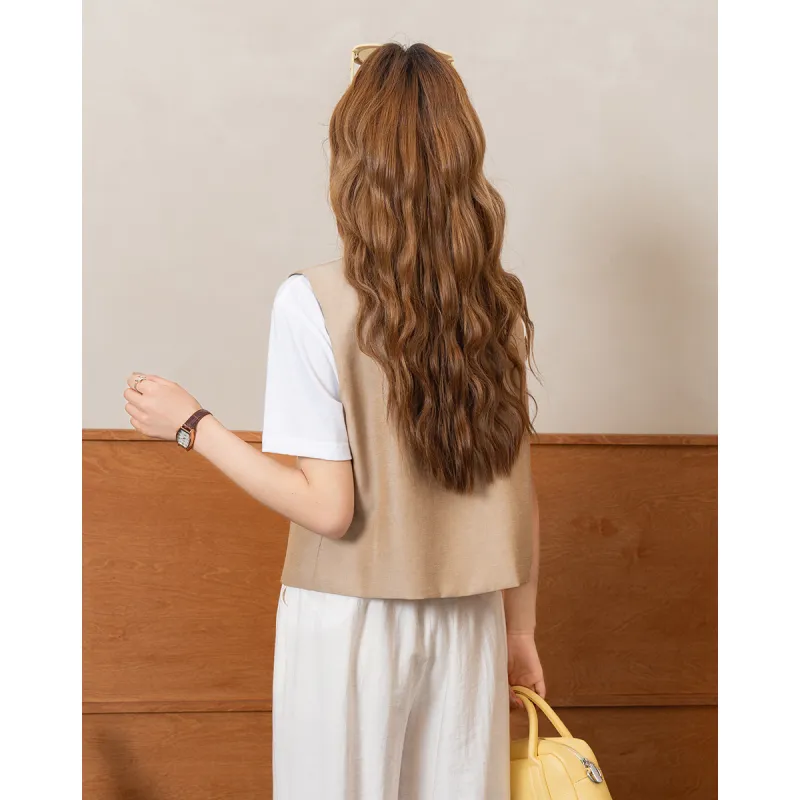 FAWENXIANGZI Vests Women's-9