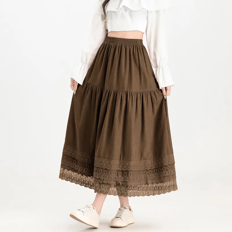 FAWENXIANGZI Casual Long Skirt Women's-2