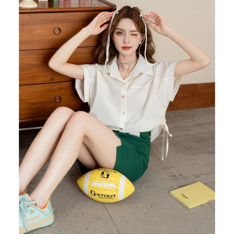 FAWENXIANGZI Shirts Women's-10