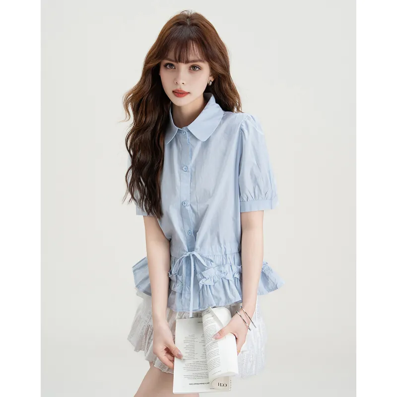 FAWENXIANGZI Summer Shirt Loose Fit Women's-9