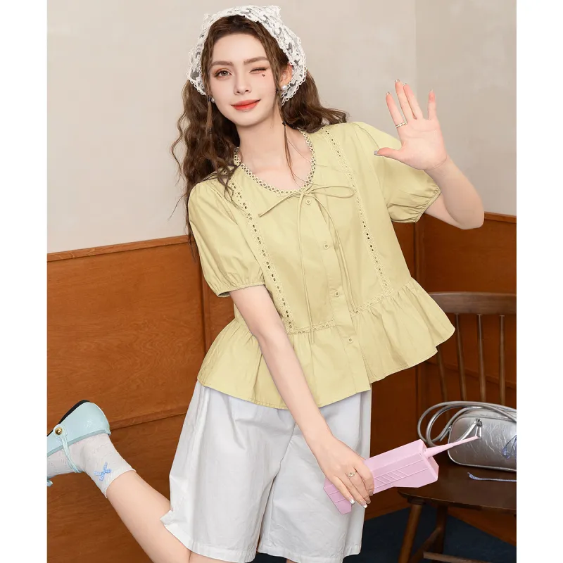 FAWENXIANGZI Summer Shirt Women's-11