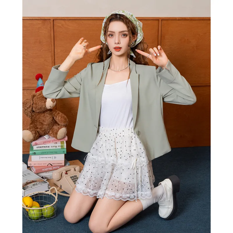 FAWENXIANGZI Summer Business Suit Loose Fit Women's-17