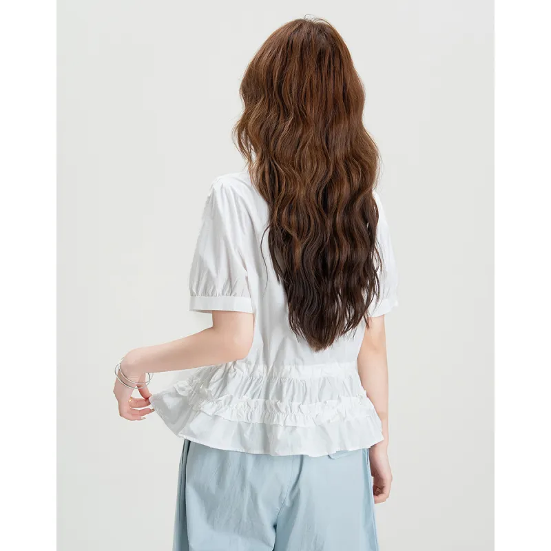 FAWENXIANGZI Summer Shirt Loose Fit Women's-4