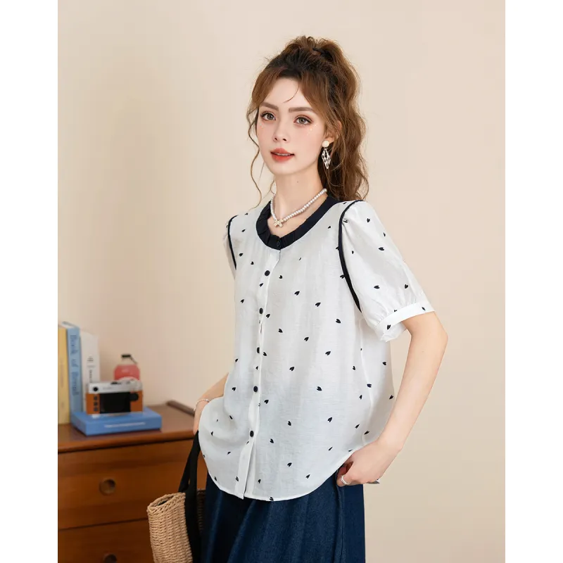 FAWENXIANGZI Shirts Women's-3